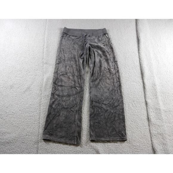 Juicy Couture Pants M Gray Drawstring Cest La Juicy Sweatpants Terry Vintage - Picture 1 of 7